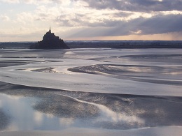 la baie du mont saint michel depuis Tombelaine